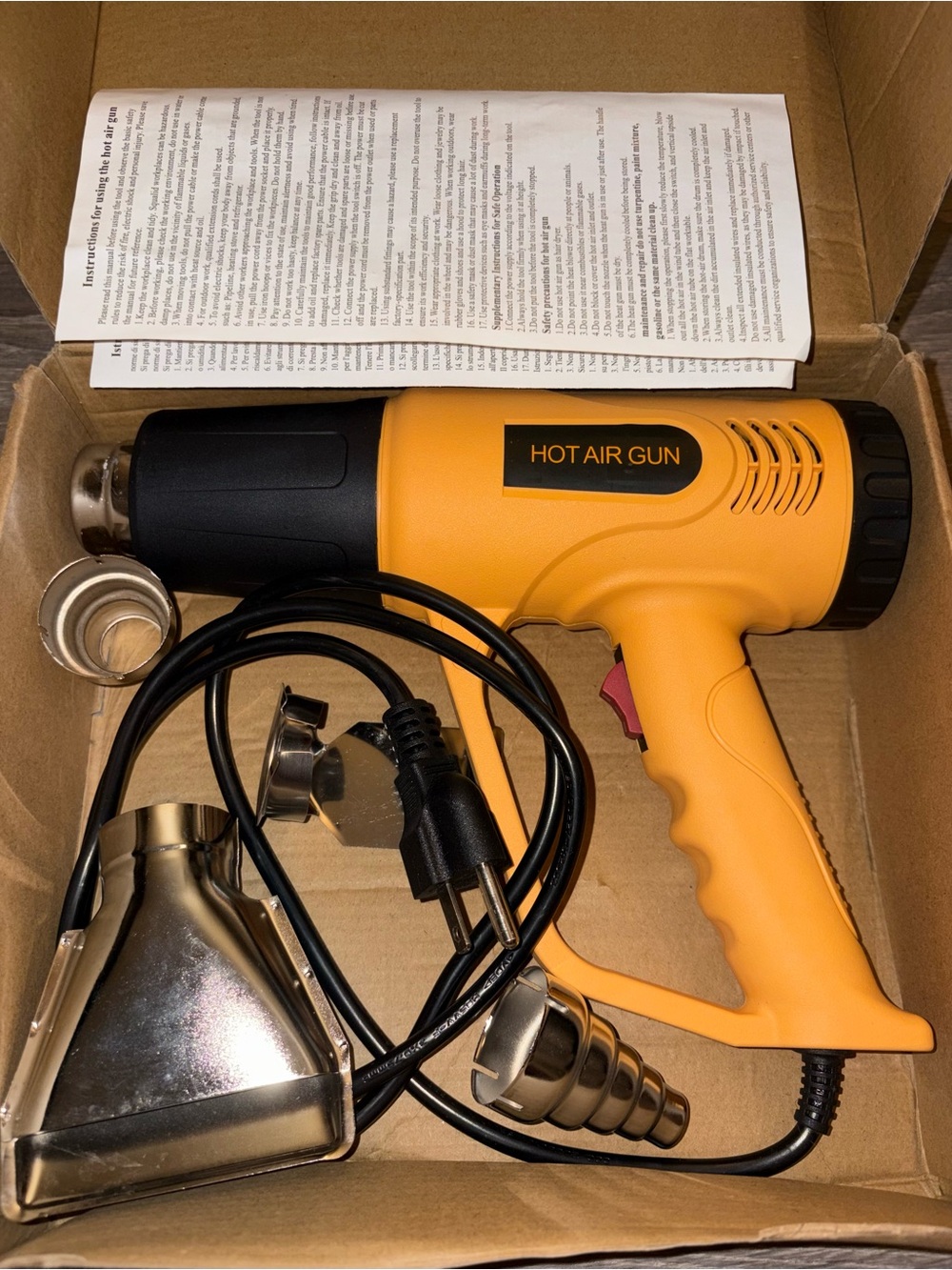 Hot Air Gun Heat Tool - Bright Orange